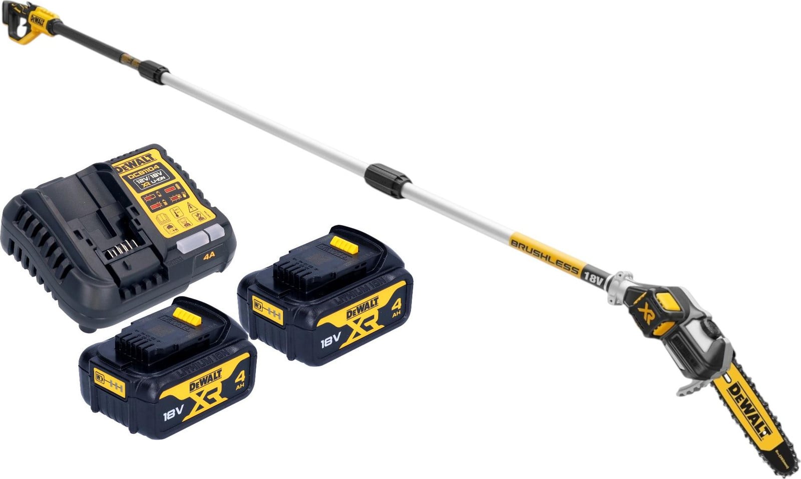 DeWalt DCMPS 567 M2 accu 18 V borstelloze machine met 2x 4.0 Ah accu en lader