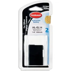 Hähnel Ersatzakku HL-EL14a, für Ni EN-EL14a (Kamera Akku), Kamera Stromversorgung, Schwarz