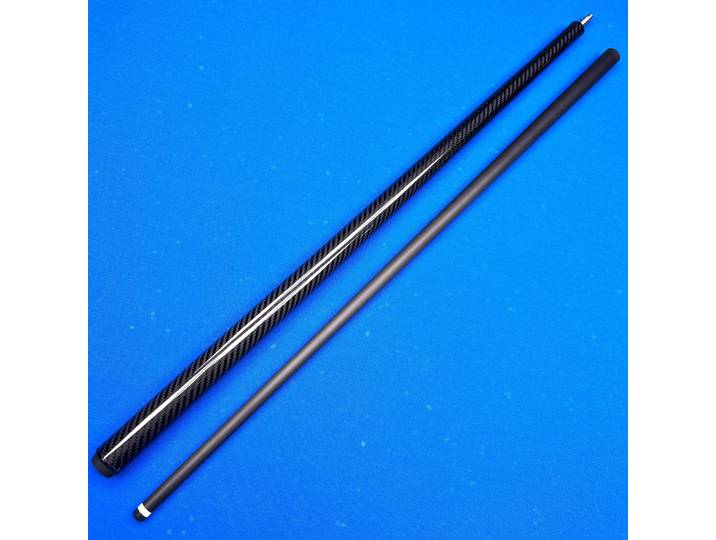 Queue de billard en fibre de carbone 12,5 mm 58,5 pouces, fût à faible déflexion, joint 8 broches en acier inoxydable, embout en Kevlar, extension de manche, pointe multicouche
