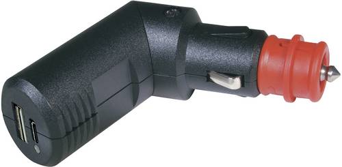 ProCar Winkelbarer Doppel USB-C/A Ladestecker 12 V/5V Belastbarkeit Strom max.=3.6A 12V