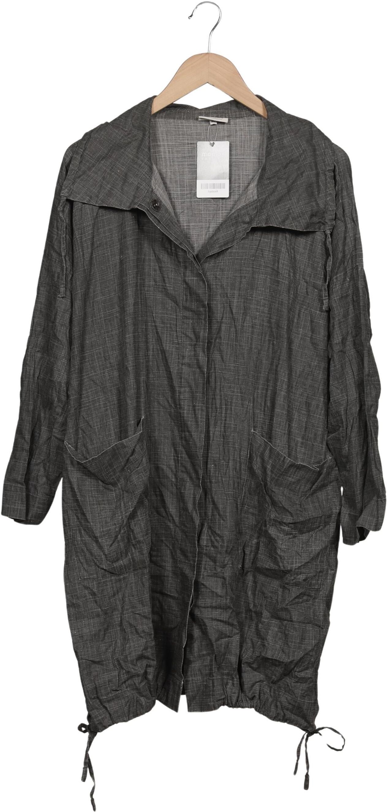 The Masai Clothing Company Damen Mantel, Grau, Gr. XS, Viskose / Leinen - Second Hand