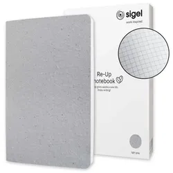 SIGEL Notizbuch RE-UP, kariert, 100 Seiten, DIN A5
