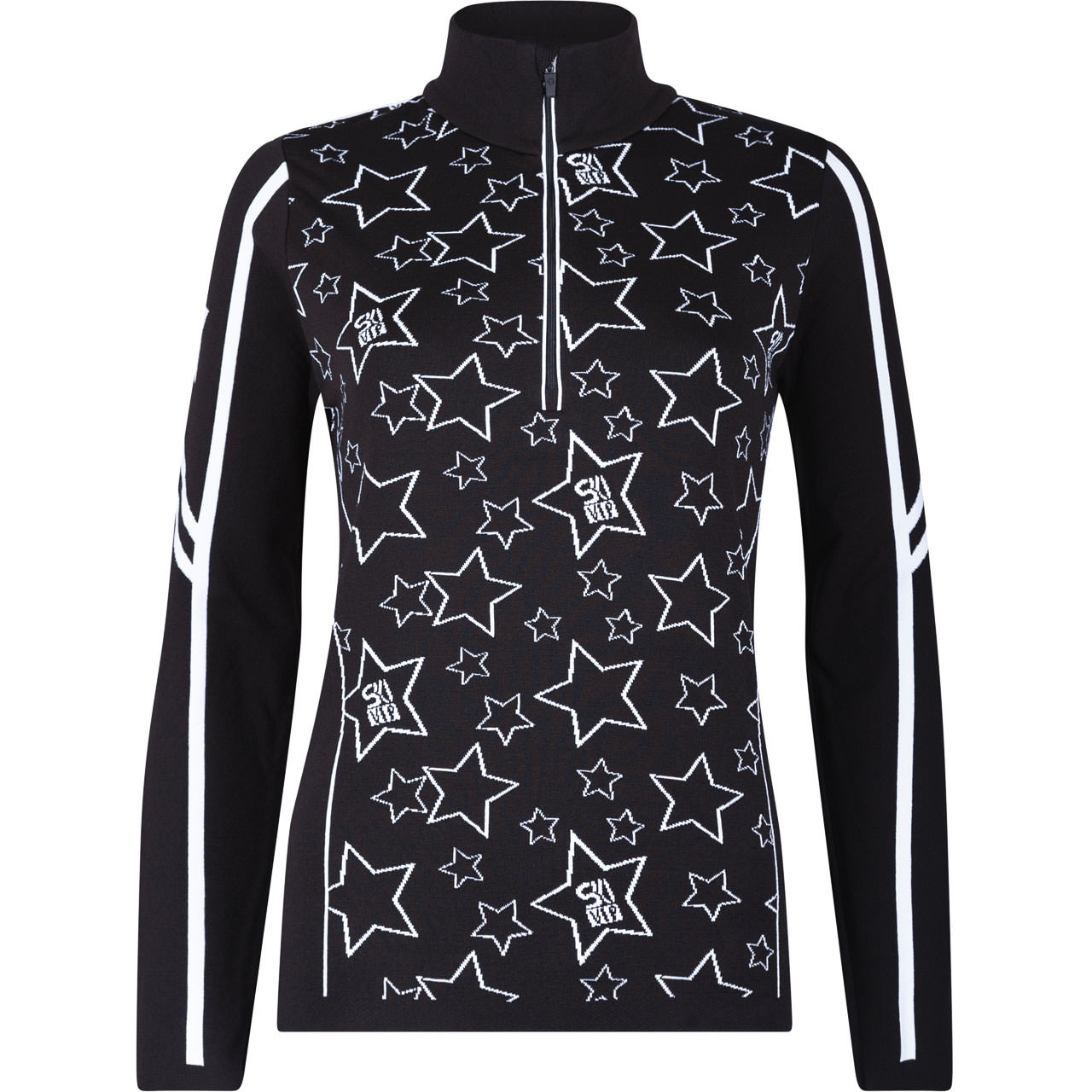 Newland Damen gestricktes Funktionsshirt ÖSTERSUND black/white - S
