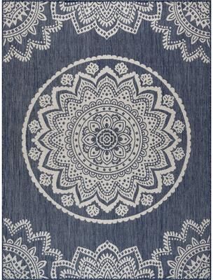 Beverly Rug Waikiki Insignia Modern Indoor Outdoor Rug