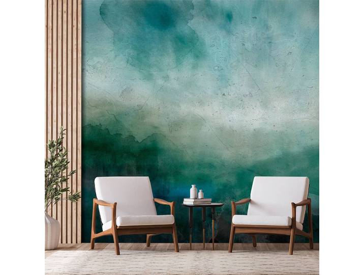 Papier peint intissé Malachite Landscape 300cm