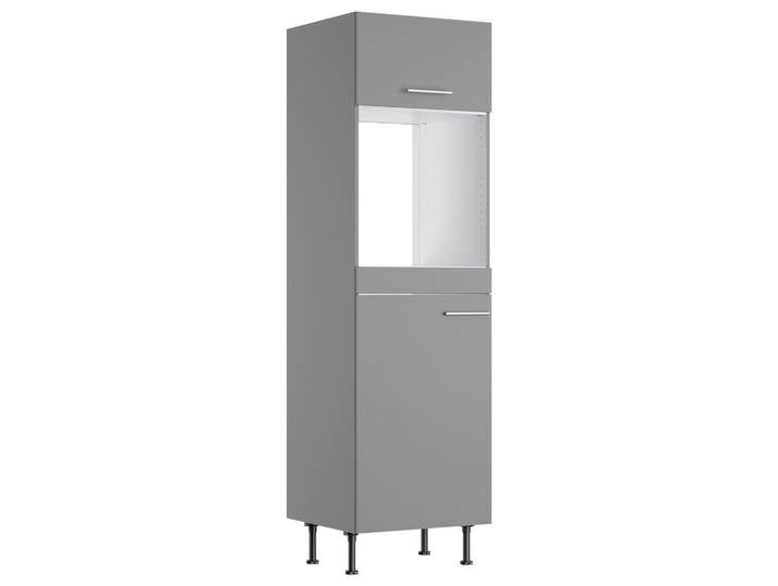 Optifit Geräteumbauschrank, Grau, einzeln stellbar, 60x211.8x58.1 cm, Made in Germany, DIN EN ISO 14001, DIN EN ISO 50001, DIN EN ISO 9001, Zusatzausstattung erhältlich, Küchen, Küchenmöbel, Küchenschränke, Geräteumbauschränke