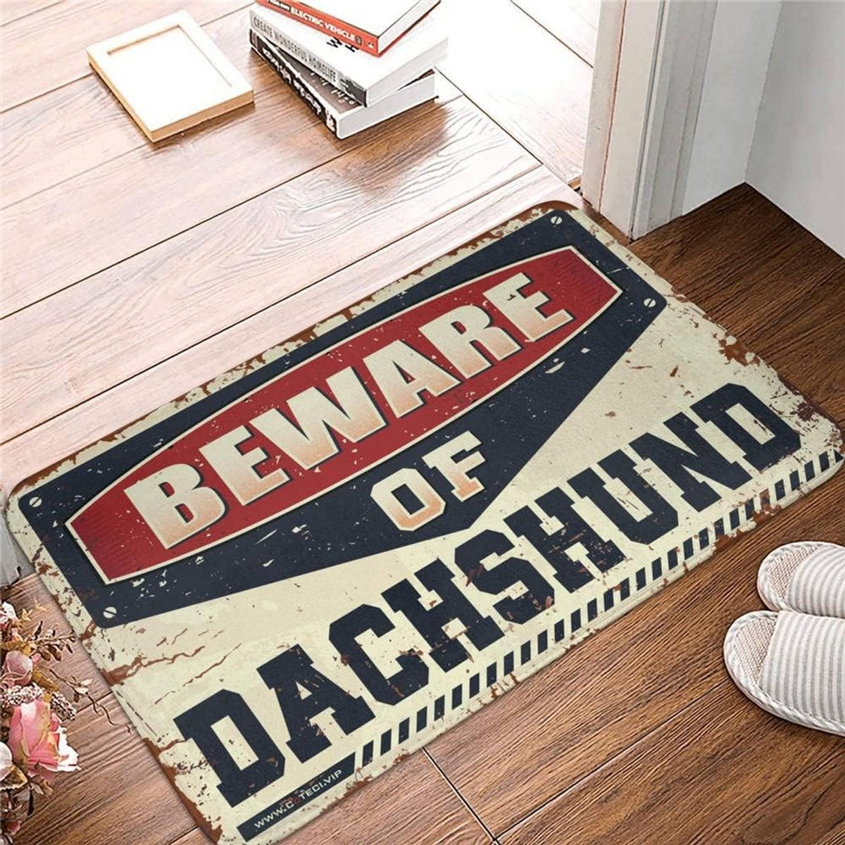 Deurmat Teckel Voetmat Entree met Antislip Achterkant - 40 x 60 cm