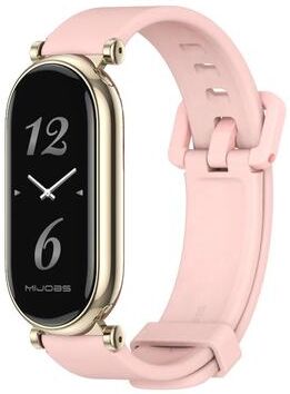 Everyday Crate Mijobs Xiaomi Smart Band 10 Strap Breathable Silicone Replacement Watch Band For Smart Band 10 9 8 pink Light Gold