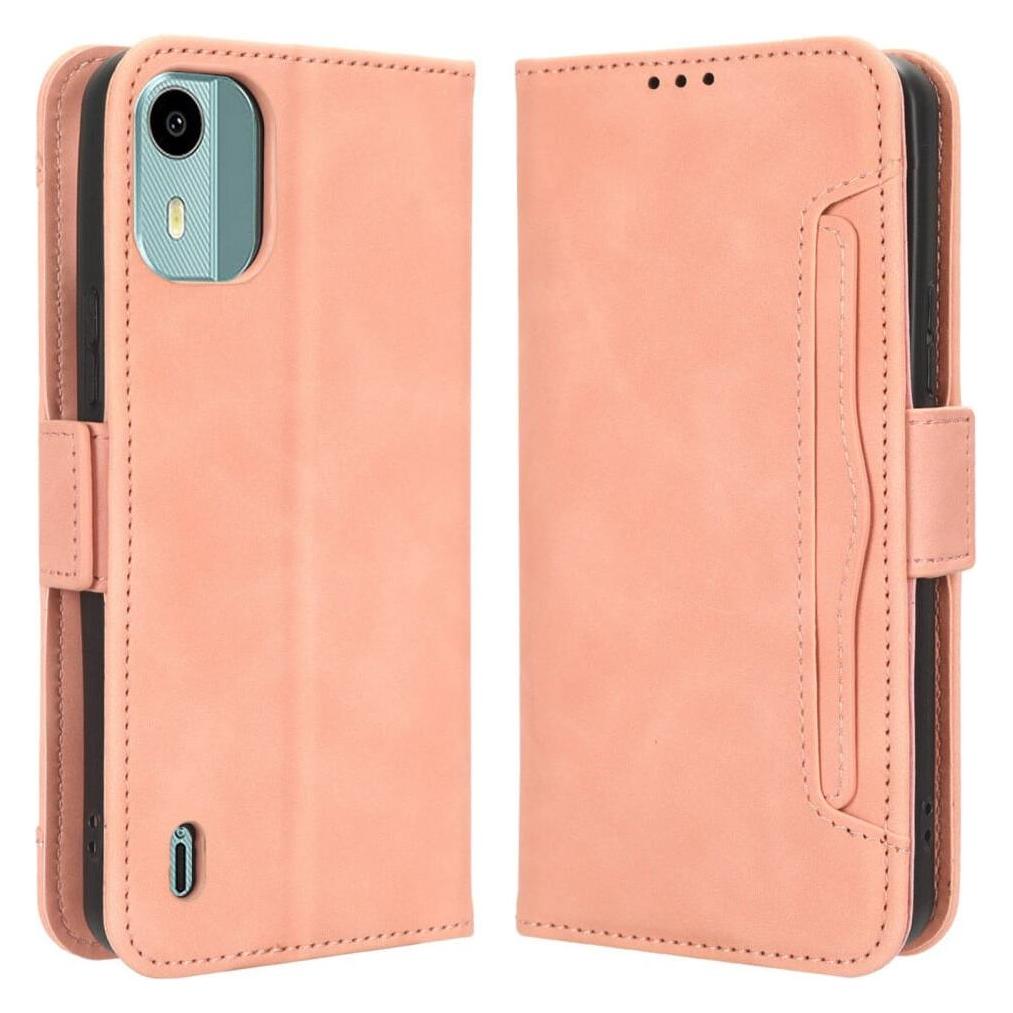 Cover-Discount Nokia C12 - Etui mit vielen Kartenfächer rosa (Nokia C12) (660137657B)