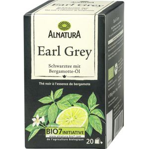 Alnatura Tee Earl Grey, BIO, Schwarzer Tee mit Bergamottenaroma, 35 g, 20 Beutel