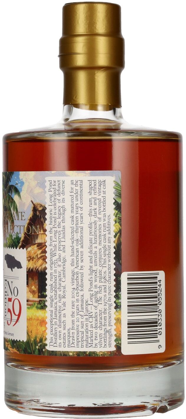 RUM CLUB PRIVATE SELECTION Jamaica Single Cask Rum Edition 59 2004 63,3% Vol. 0,5l