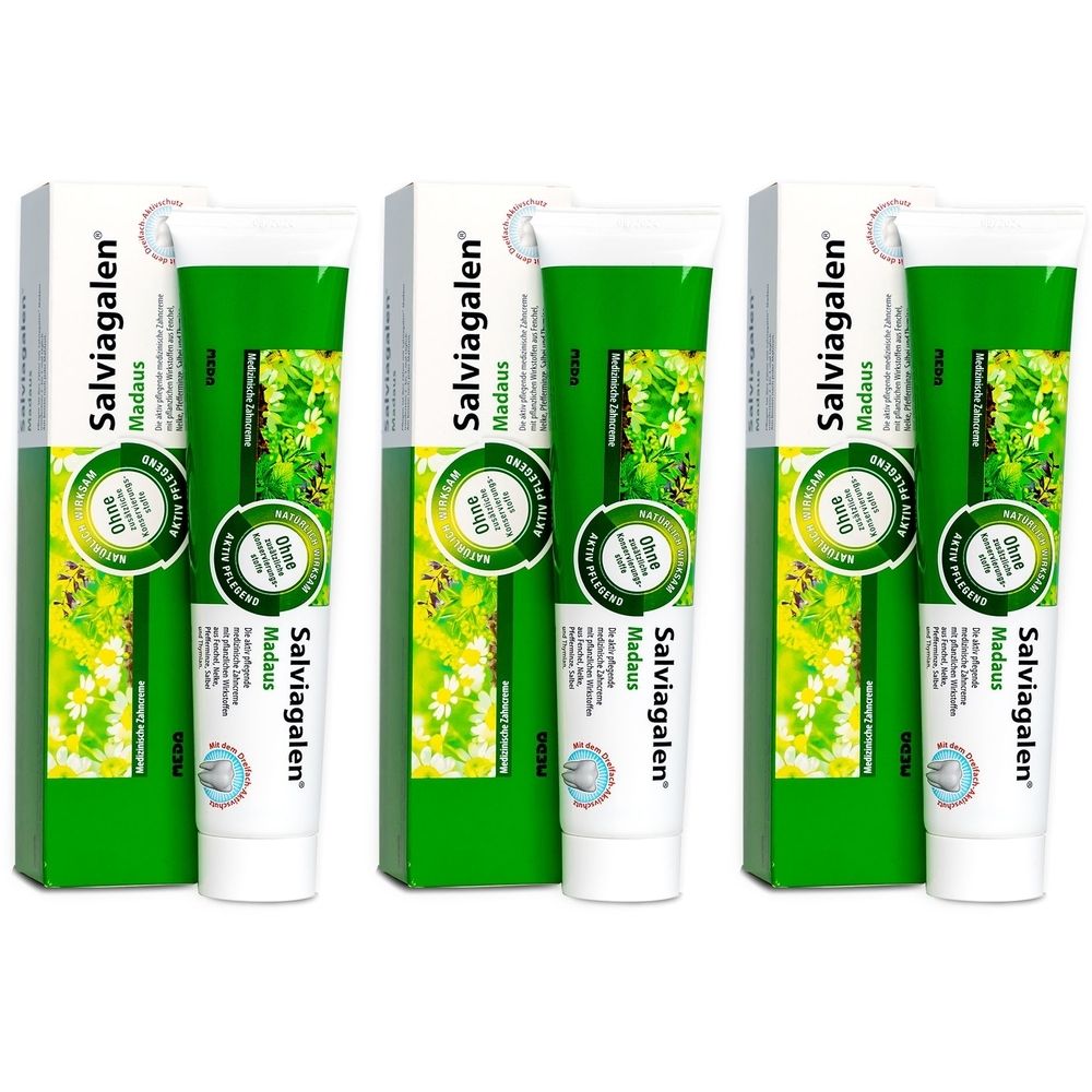 Salviagalen med.Zahncreme Madaus 3x 3x75 ml Zahncreme