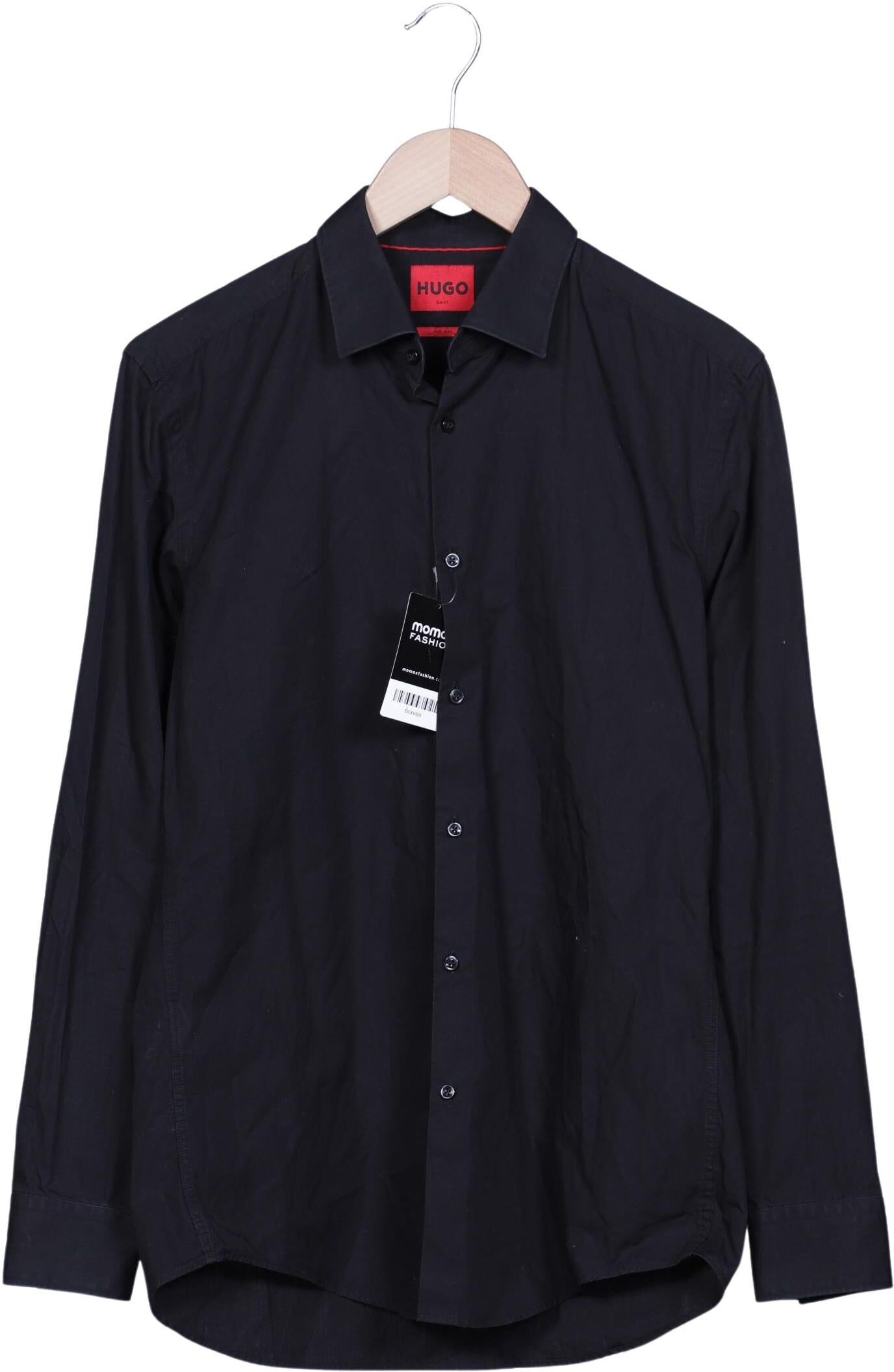 Hugo by Hugo Boss Herren Hemd, Marineblau, Gr. 40, Baumwolle - Second Hand
