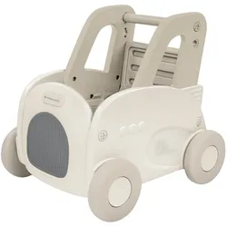Kikkaboo Lauflernwagen 4 in 1 Trolie Ziehspielzeug, Rutscher, Aufbewahrungsbox beige