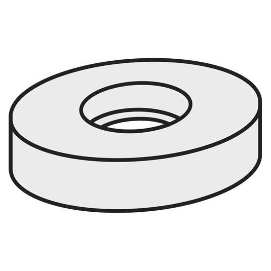 Pramet Wendeplatten-Unterlegscheibe ISO RCU 200400:GJ11 Brutto-G.13,1g Farbe Silber - VPE: 10 (RCU 200400:GJ11)