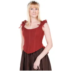 Metamorph Einfache Corsage mit Stäbchen rot (M)