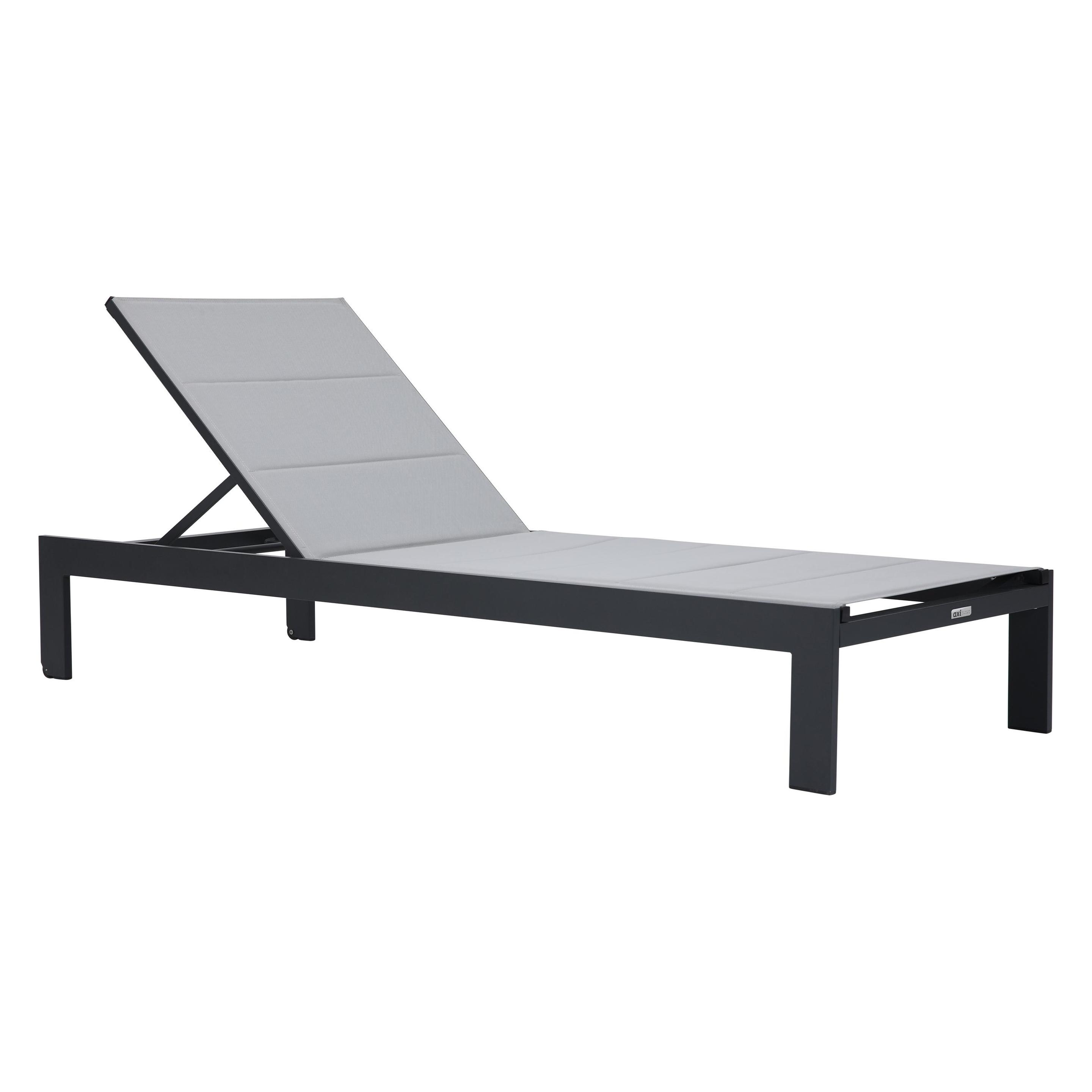 Axi Elio Gartenliege anthrazit und grau (200 cm) (45575483)
