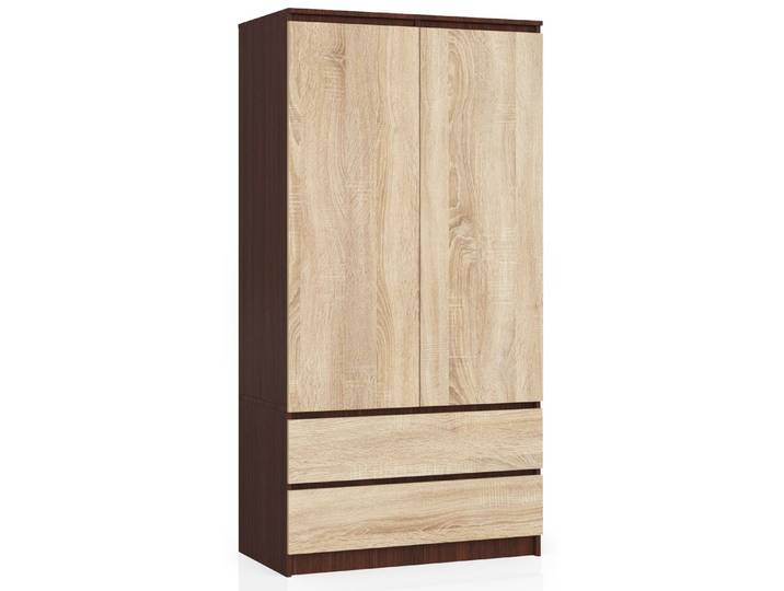 Kleiderschrank – Dunkelbraun / Sonoma Eiche