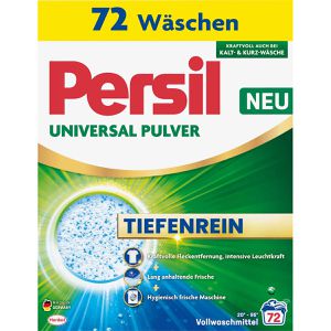 Persil Waschmittel Universal Tiefenrein, Pulver, 3,95 kg, Waschladungen 72