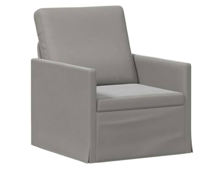 vidaXL Einzelsofa Hellgrau 70 x 81 x 82 cm Samt (V)
