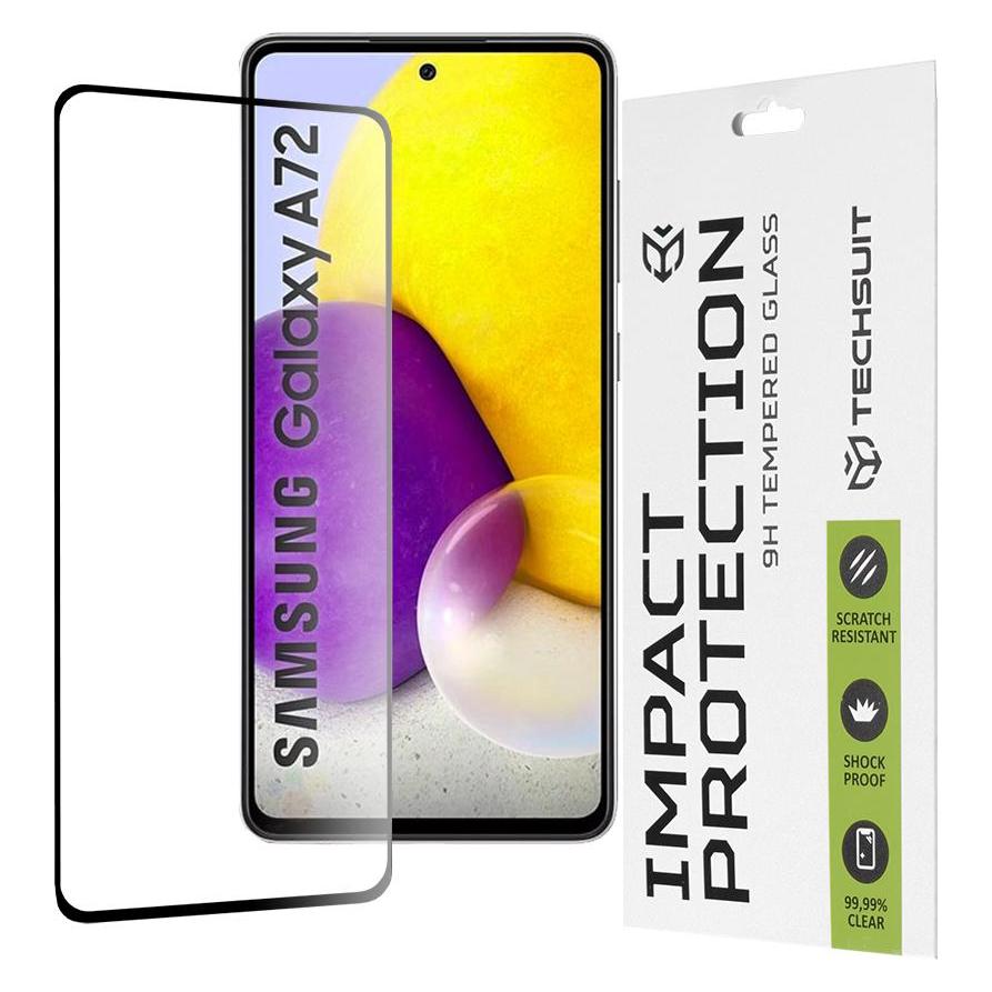 Techsuit - 111D Full Cover / Full Glue Glass - Samsung Galaxy A72 4G / A72 5G - Black (Samsung Galaxy A72, Samsung Galaxy A72 5G) (56338554)