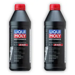 2x Hydrauliköl LIQUI MOLY 20972 Motorbike Stoßdämpferöl RACE 1 Liter
