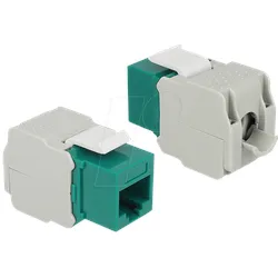 DELOCK 86349 - Keystone Modul RJ45 Buchse > LSA Cat.6 UTP