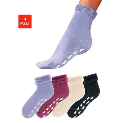 ABS-Socken GO IN, Damen, Gr. 35-38, bunt, Baumwolle, Elasthan, Polyamid, unifarben, elastisch, Socken, mit Antirutschsohle und Vollfrottee