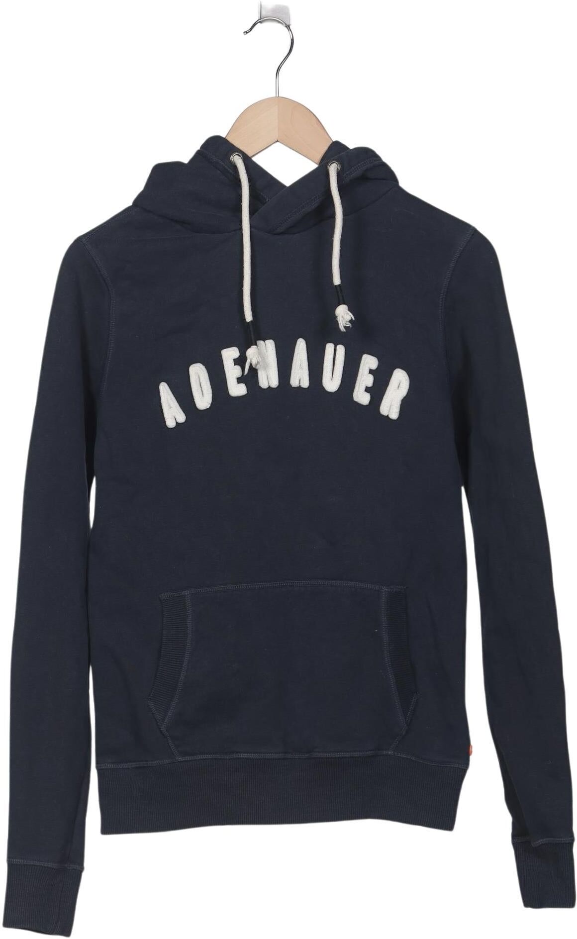 Adenauer & Co Damen Kapuzenpullover, Marineblau, Gr. XS, Baumwolle - Second Hand