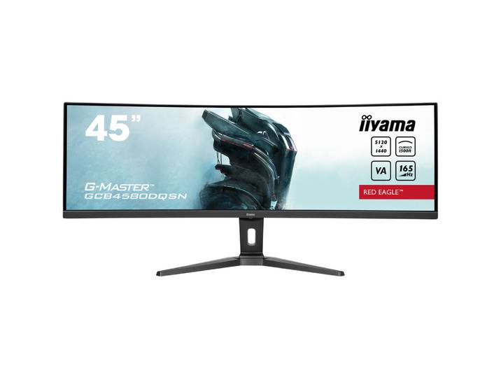 iiyama G-MASTER RED EAGLE CURVED, 113 cm (44.5'), 5120 x 1440 pixels, Dual QHD, LED, 0,8 ms, Noir GCB4580DQSN-B1