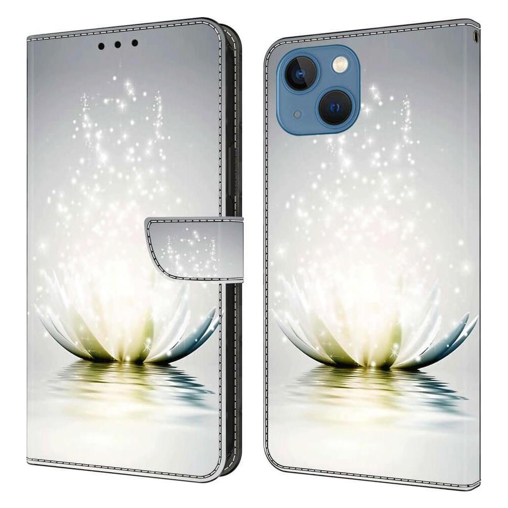Cover-Discount iPhone 15 Plus - 3D-Effekt Hülle Etui Lotusblüte (Apple iPhone 15 Plus) (660155102O)