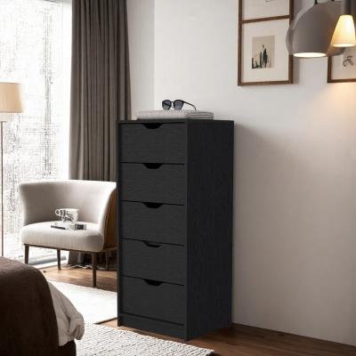 ZWYO HOSIMU "42.44"" High Wood 5-Drawer Tall Chest with Superior Top and Spacious Storage Drawers"