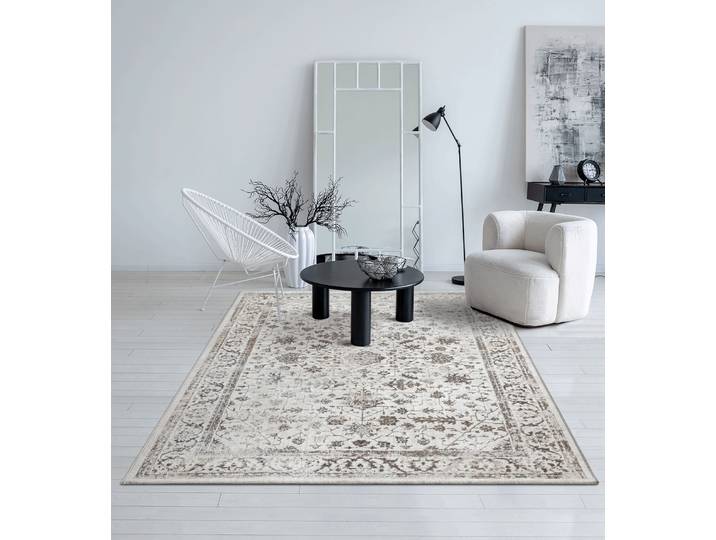 the carpet Mila rechteckig 8 mm Höhe moderner Wohnzimmer Teppich elegant glänzender Flor