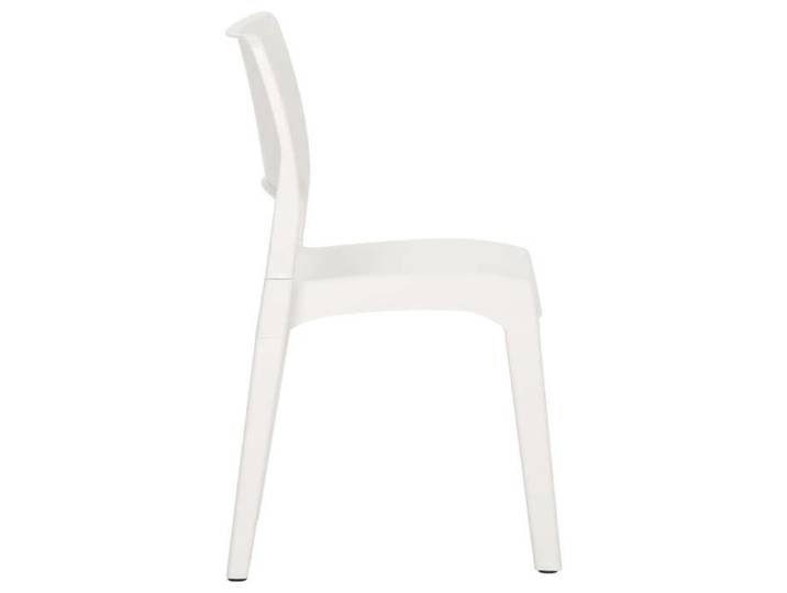 Chaises de jardin - (lot de 2) - Meuble de Siège - Blanc Polypropylène CC1163
