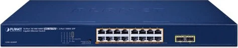 Planet GSW-1820HP 16-Port PoE + 2-Port 1000X SFP Gigabit Ethernet Switch
