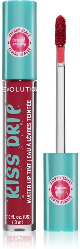 Revolution Kiss Drip Water Lip Tint long-lasting lip gloss shade Cherry Glace 4 ml
