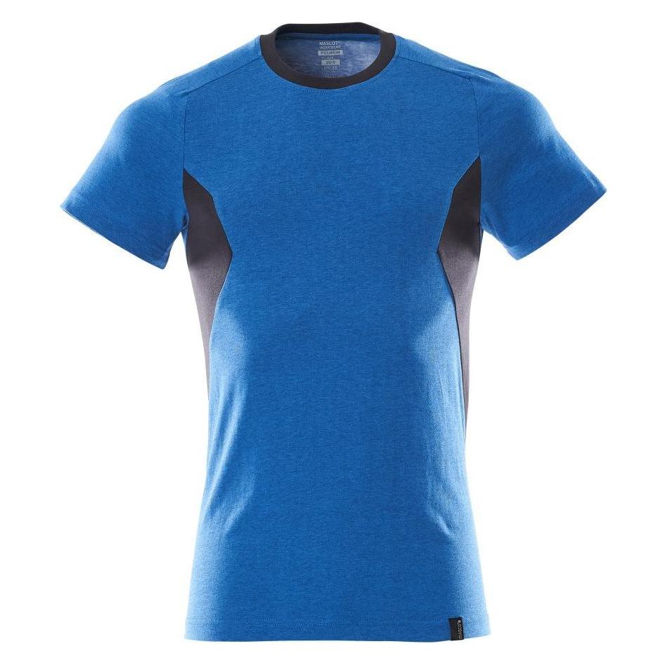 Mascot T-Shirt, moderne Passform T-shirt Grösse 4XLONE, azurblau/schwarzblau (L) (229309)