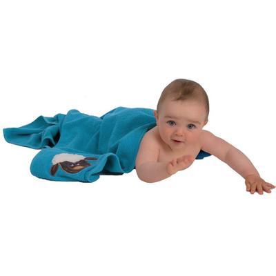 Kapuzenhandtuch WEWO FASHION "8033", caribic, B:100cm L:100cm, Frottier, Baumwolle, Handtücher, Stickerei Schaf