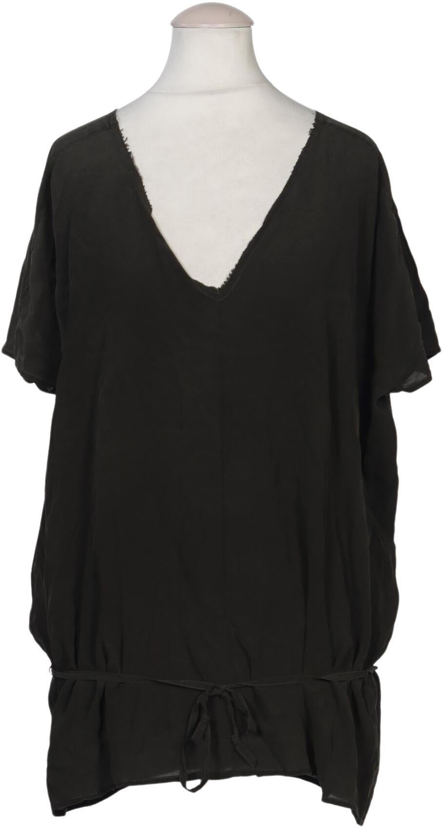 American Vintage Damen Bluse, Schwarz, Gr. XS, Seide - Second Hand