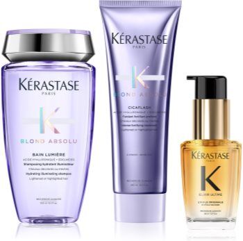 Kérastase Blond Absolu + Elixir Ultime formato poupança para cabelo loiro e grisalho . Blond Absolu + Elixir Ultime