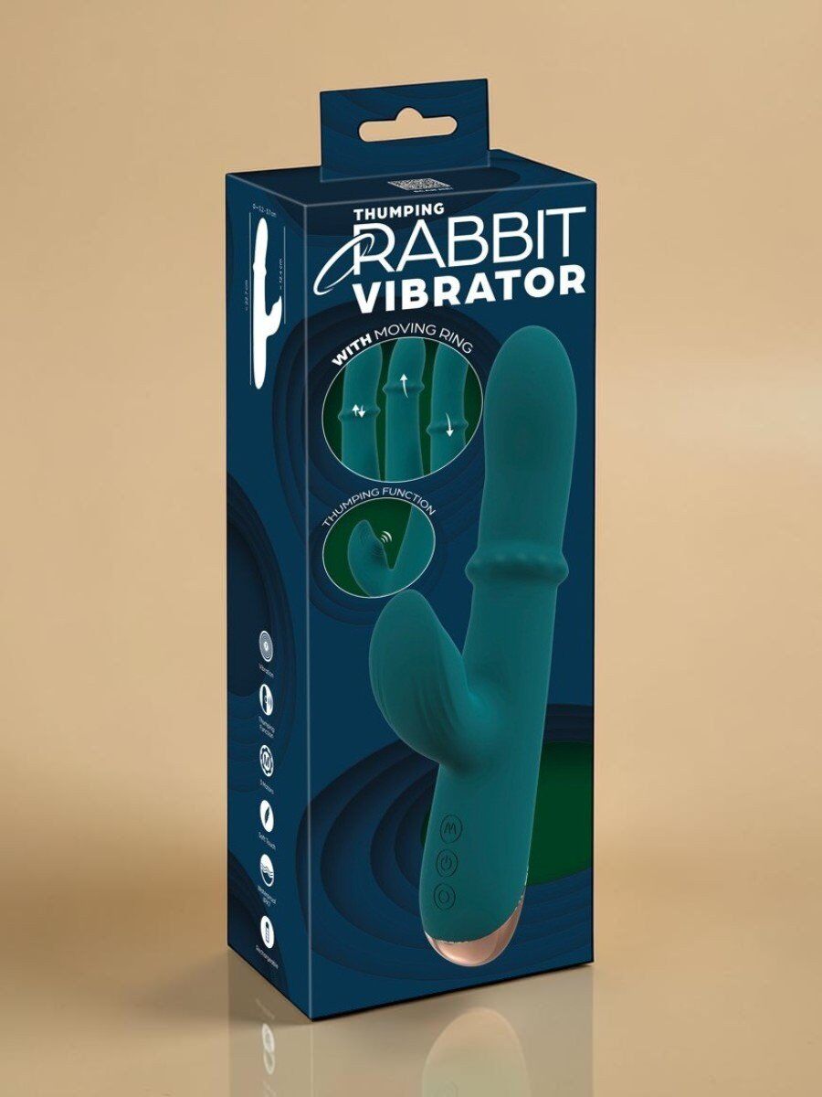 You2Toys Vibromasseur rabbit avec anneau mobile et pulsations intenses