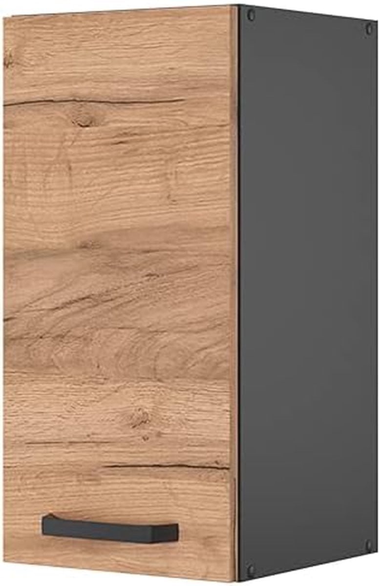Hangende Keukenkast Antraciet - Modulaire Keukenmodule - Breedte: 30 cm