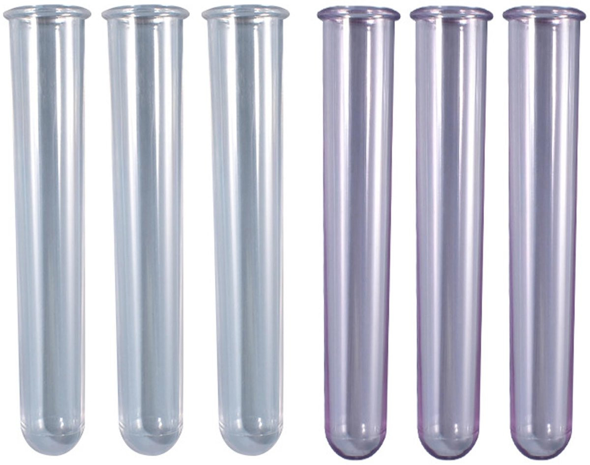DHER Testbuis Vaas van Acryl en Silicone - Transparante Hydroponische Vaas met Ronde Bodem