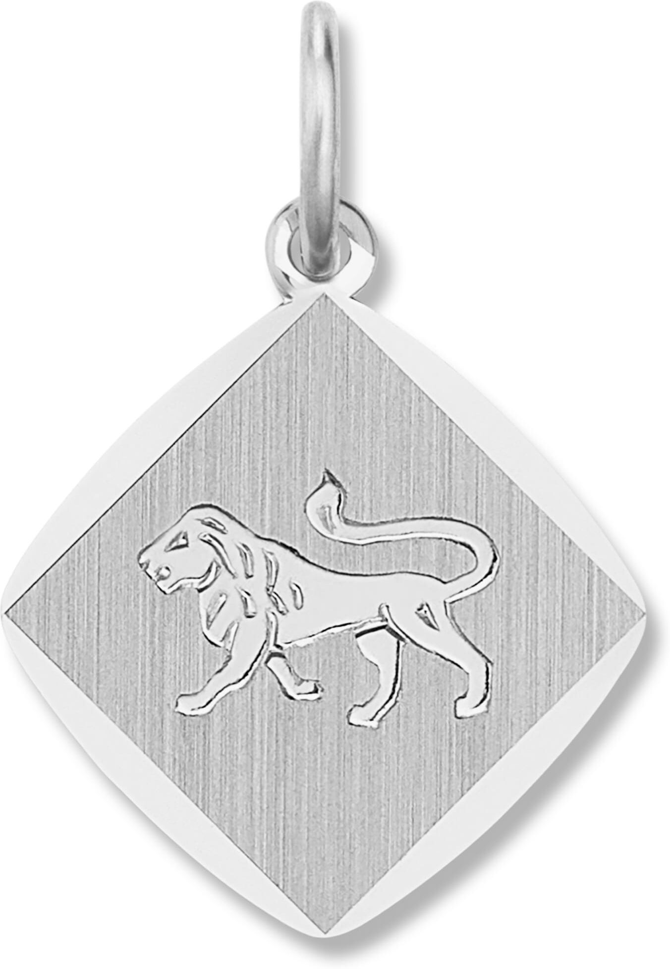 Kette mit Anhänger ONE ELEMENT "Löwe Sternzeichen Anhänger aus 925 Silber", silber, Halsketten, Damen, Silber 925 (Sterlingsilber), Sternzeichen-Anhänger – charmante Geschenkidee voller Persönlichkeit
