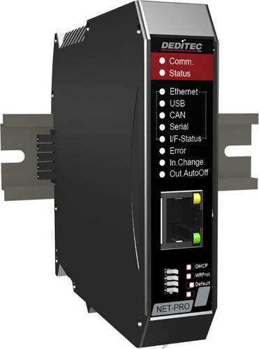 Deditec NET-CPU-PRO-CS NET-CPU-PRO-CS Multifunktionsmodul CAN Bus, USB, Ethernet, RS-232, RS-485 Anzahl Eingänge: 0 x Anzah