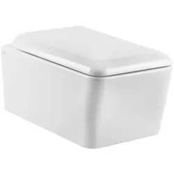 Gessi Rettangolo, WC Set, spülrandlos, mit Sitz, weiß, 37573518