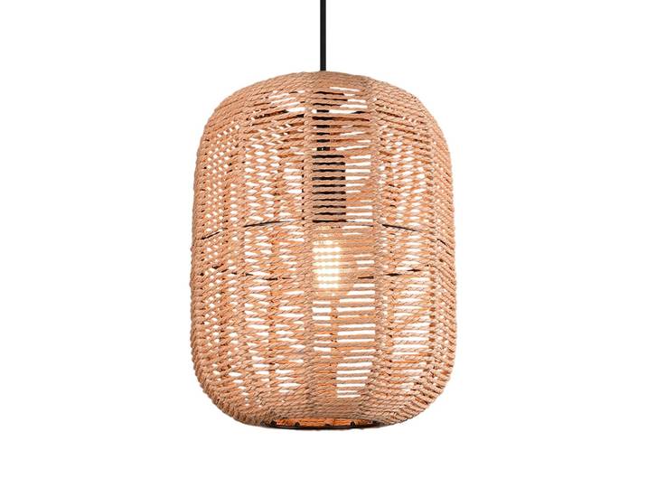 Suspension Runa II Ø 35cm Noir Sisal E27