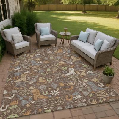 Addison Rugs Machine Washable Indoor/ Outdoor Modern Ranch Chantille Rug