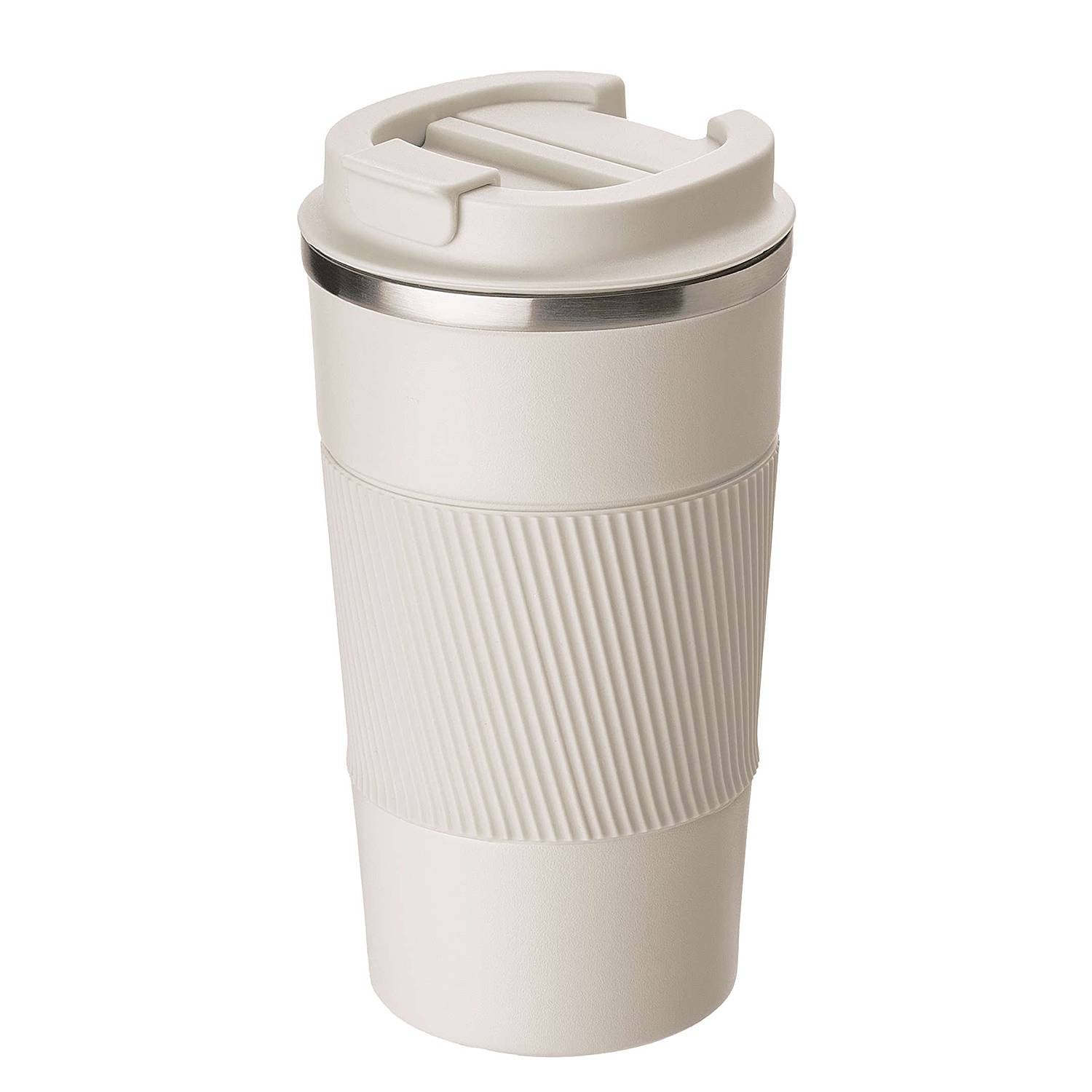 home24 Koffiebeker TO GO beige B: 7 cm, D: 7 cm, H: 17 cm