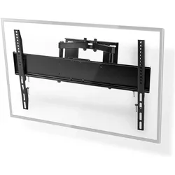 Nedis TVWM3551BK Vollbewegliche-TV-Wandhalterung 37-80 " max Bildschirmgewicht: 35 kg MinWandabstan (Wand, 35 kg, 37" - 80"), TV Wandhalterung, Schwarz